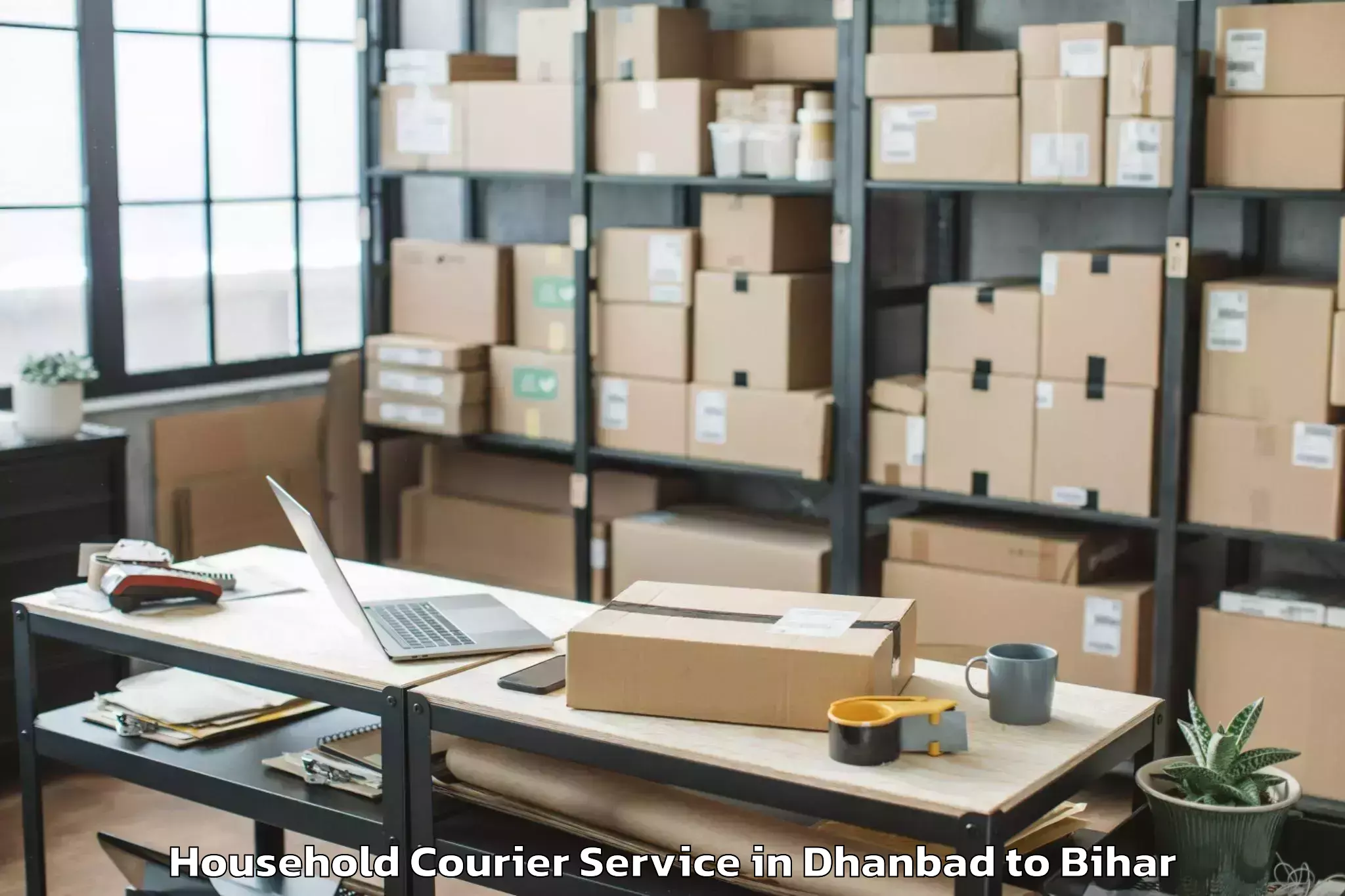 Reliable Dhanbad to Nawda Household Courier